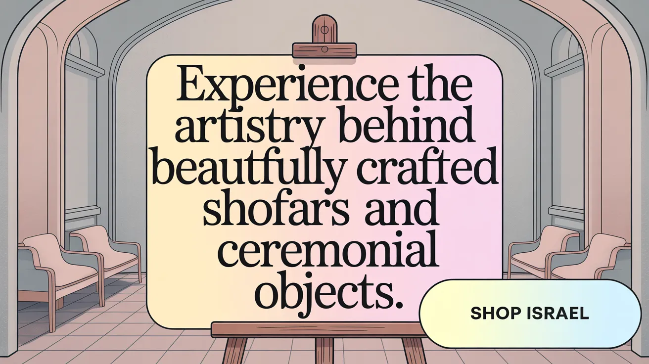 Experience the artistry behind beautifully crafted shofars and ceremonial objects.