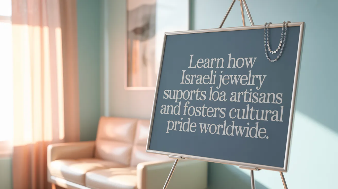 Learn how Israeli jewelry supports local artisans and fosters cultural pride worldwide.