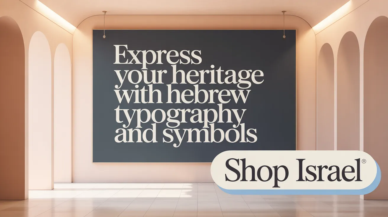 Express Your Heritage with Hebrew Typography and Symbols