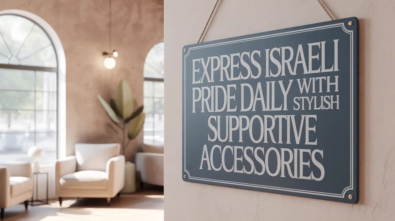 Express Israeli Pride Daily with Stylish Supportive Accessories