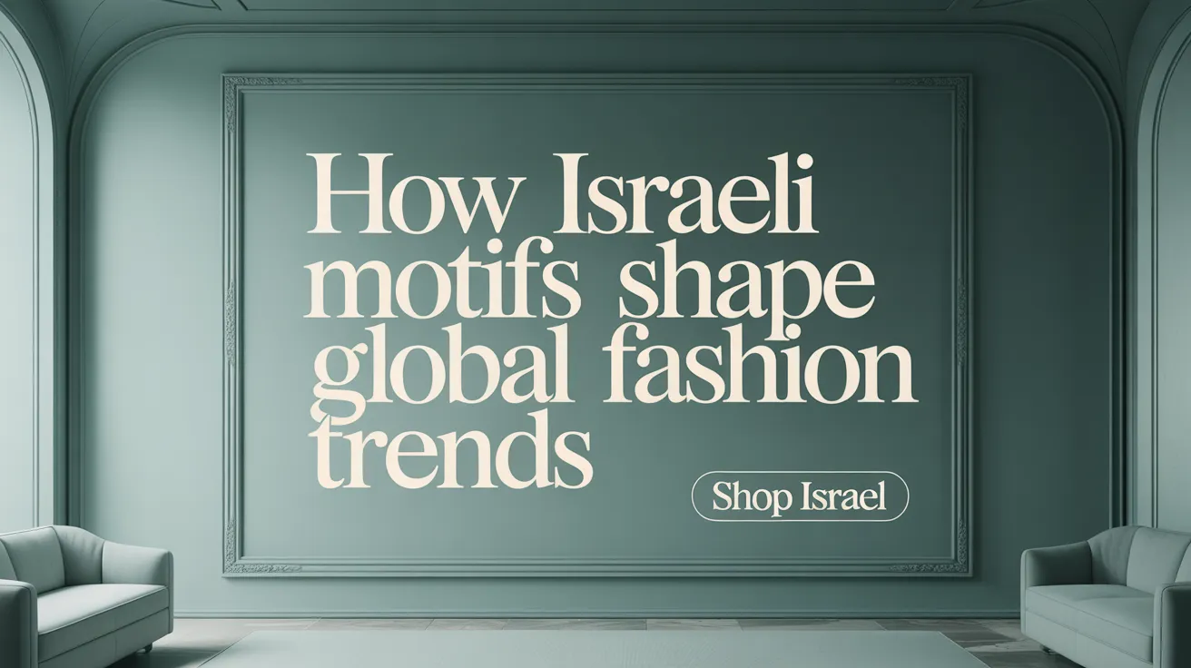 How Israeli Motifs Shape Global Fashion Trends