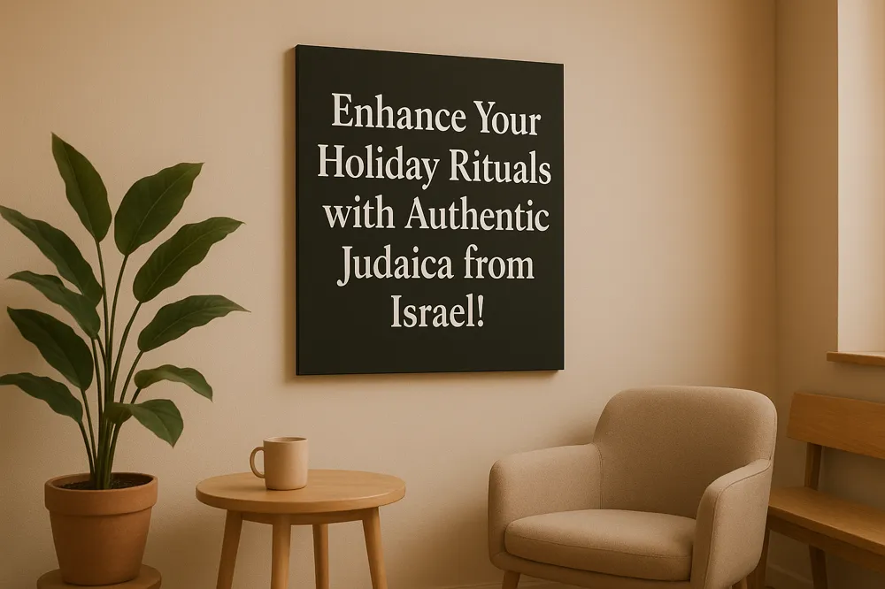 Enhance Your Holiday Rituals with Authentic Judaica from Israel!