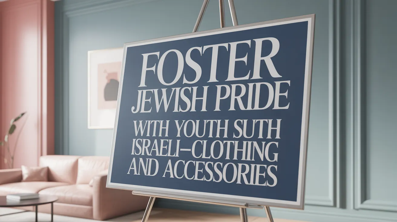 Foster Jewish Pride with Youth Israeli-Themed Clothing and Accessories