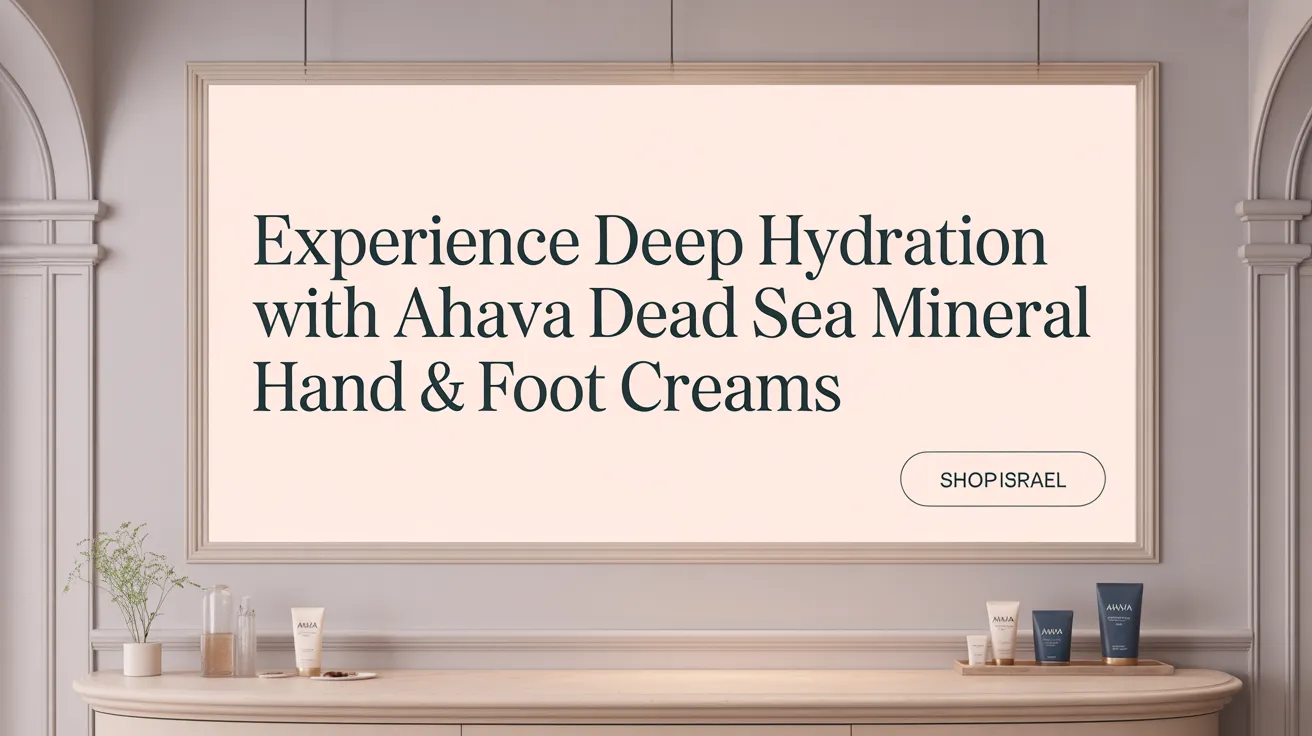 Experience Deep Hydration with AHAVA Dead Sea Mineral Hand &amp; Foot Creams