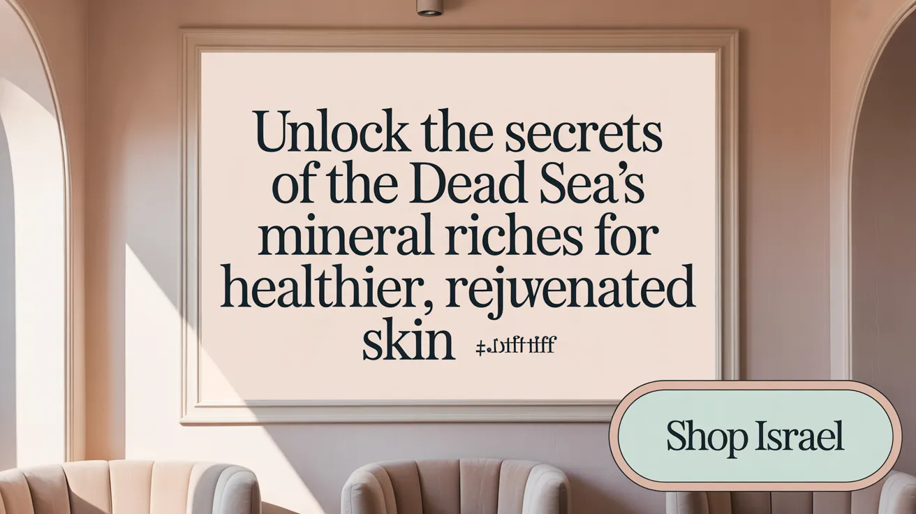 Unlock the secrets of the Dead Sea’s mineral riches for healthier, rejuvenated skin