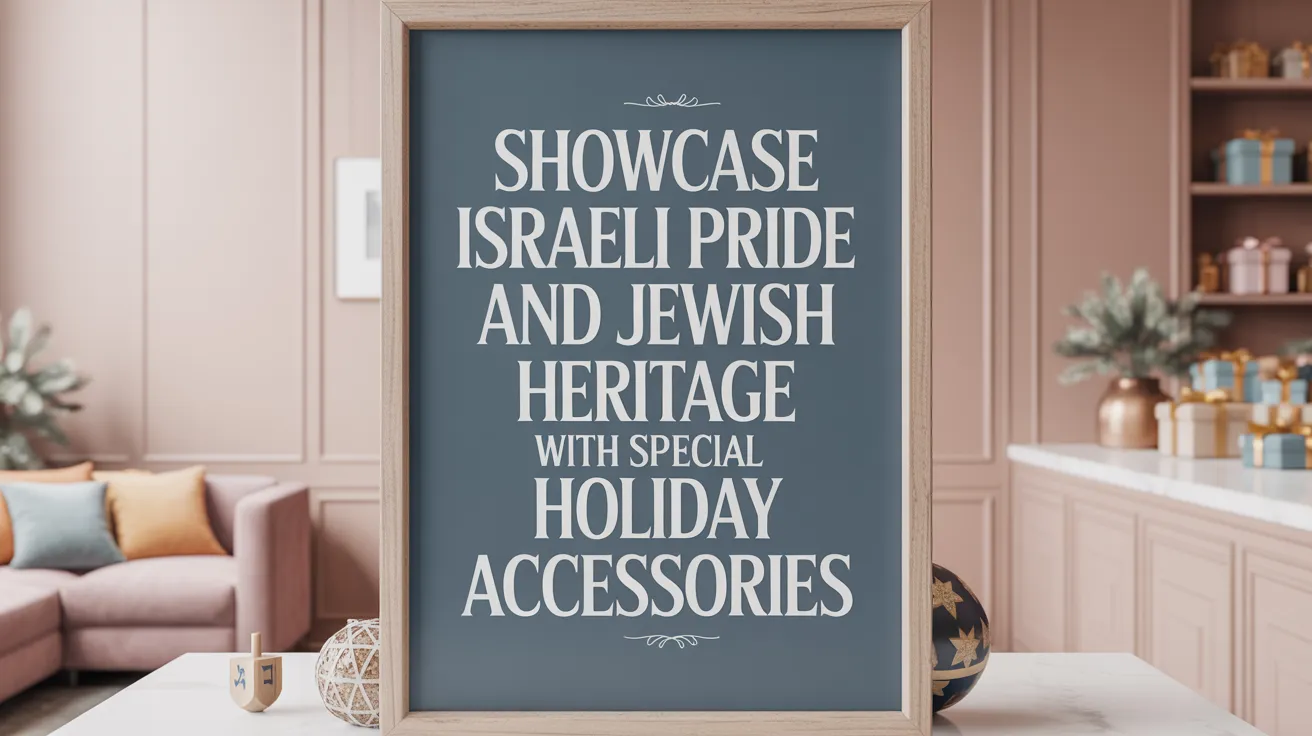 Showcase Israeli Pride and Jewish Heritage with Special Holiday Accessories