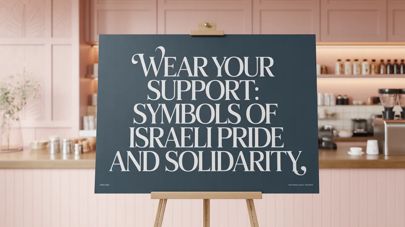 Wear Your Support: Symbols of Israeli Pride and Solidarity