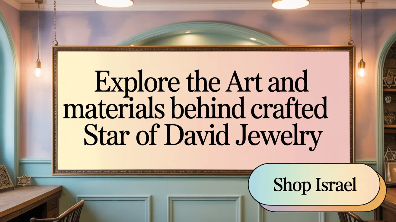 Explore the Art and Materials Behind Crafted Star of David Jewelry