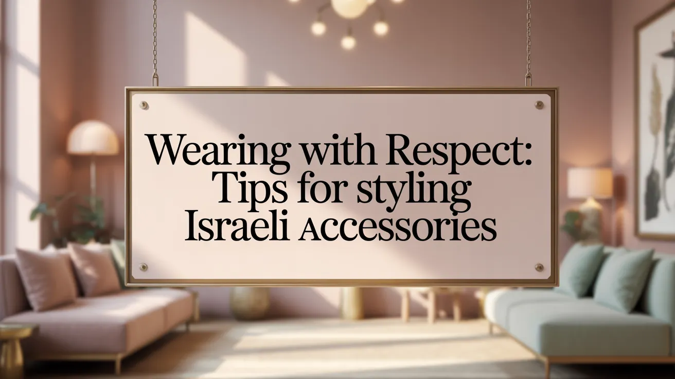 Wearing with Respect: Tips for Styling Israeli Accessories