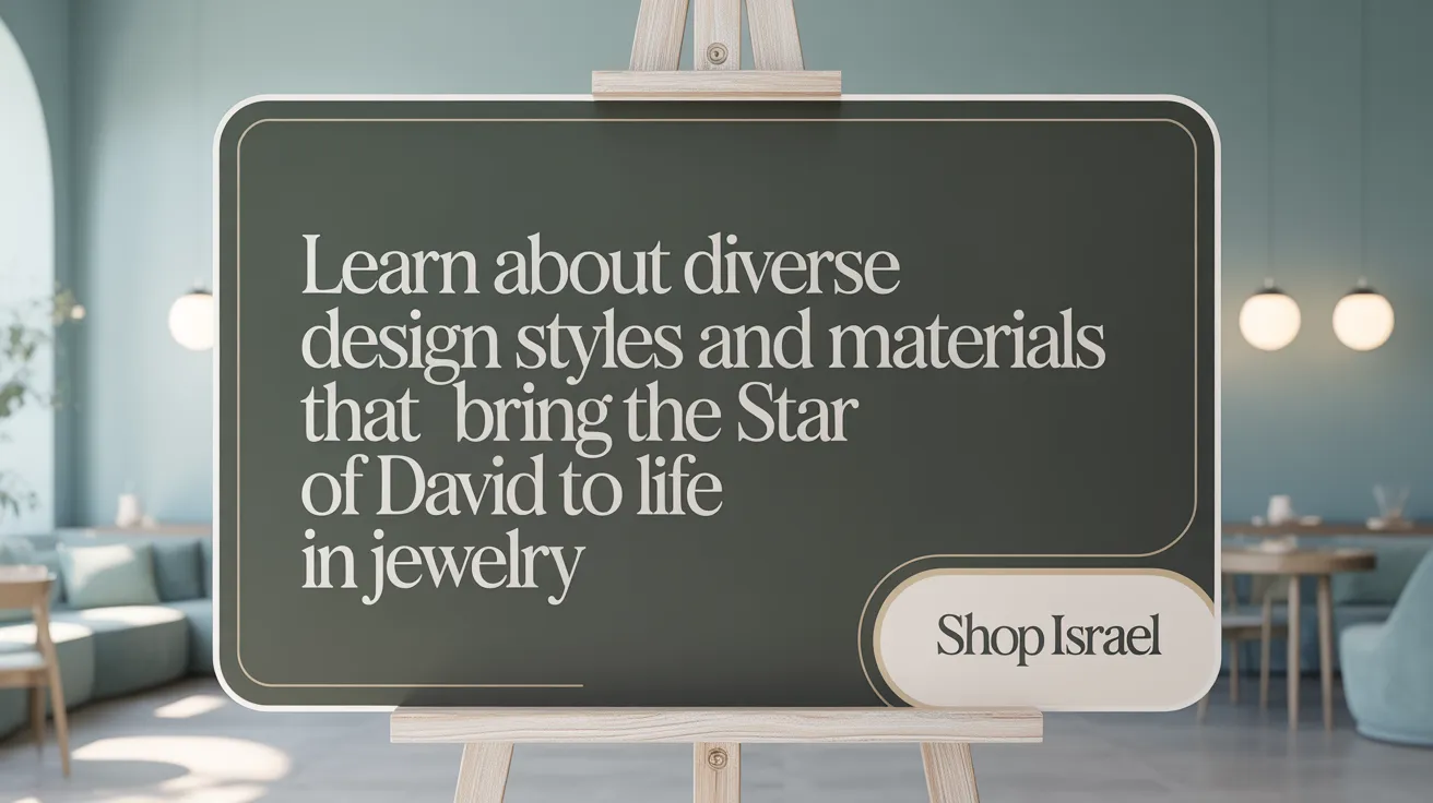 Learn about diverse design styles and materials that bring the Star of David to life in jewelry.