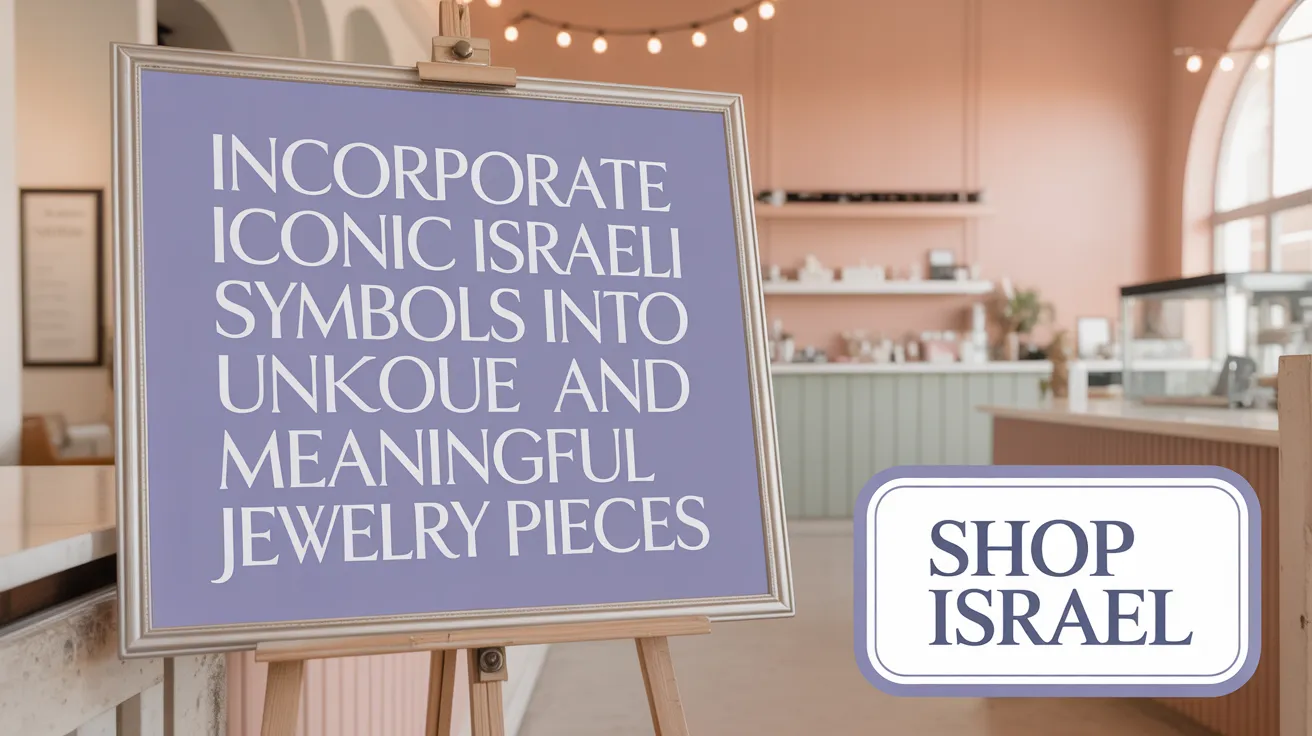 Incorporate Iconic Israeli Symbols into Unique and Meaningful Jewelry Pieces