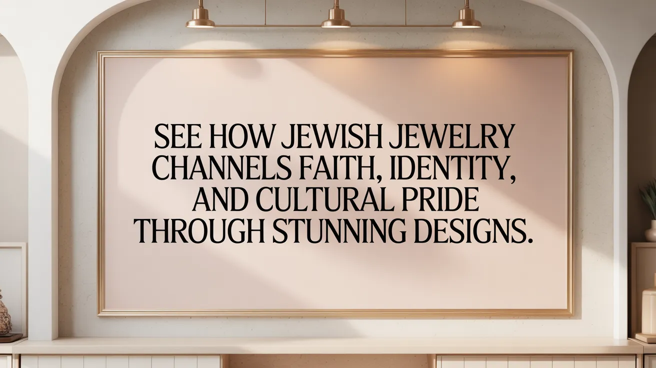 See how Jewish jewelry channels faith, identity, and cultural pride through stunning designs.