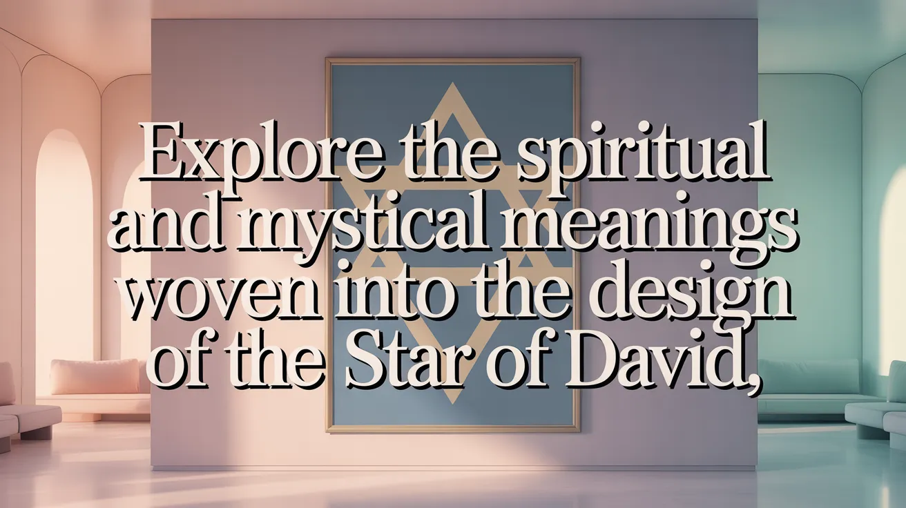 Explore the spiritual and mystical meanings woven into the design of the Star of David.