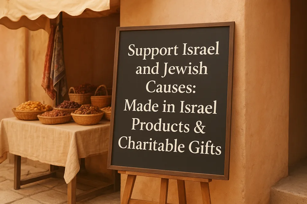 Support Israel and Jewish Causes: Made in Israel Products &amp; Charitable Gifts