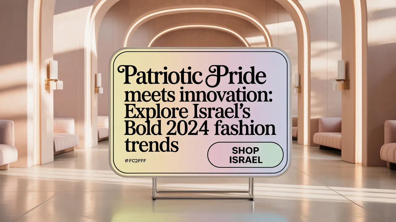 Patriotic Pride Meets Innovation: Explore Israel's Bold 2024 Fashion Trends