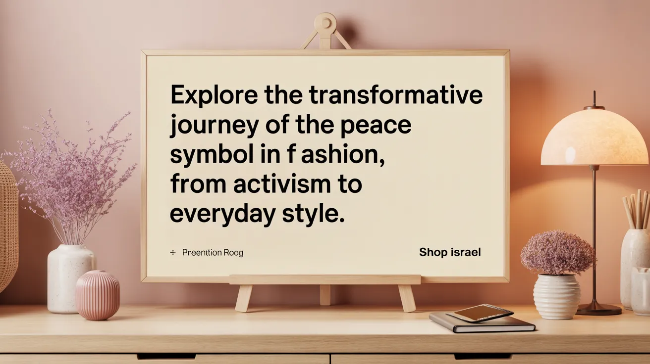 Explore the transformative journey of the peace symbol in fashion, from activism to everyday style.