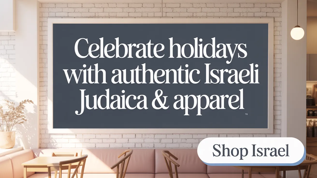 Celebrate Holidays with Authentic Israeli Judaica &amp; Apparel