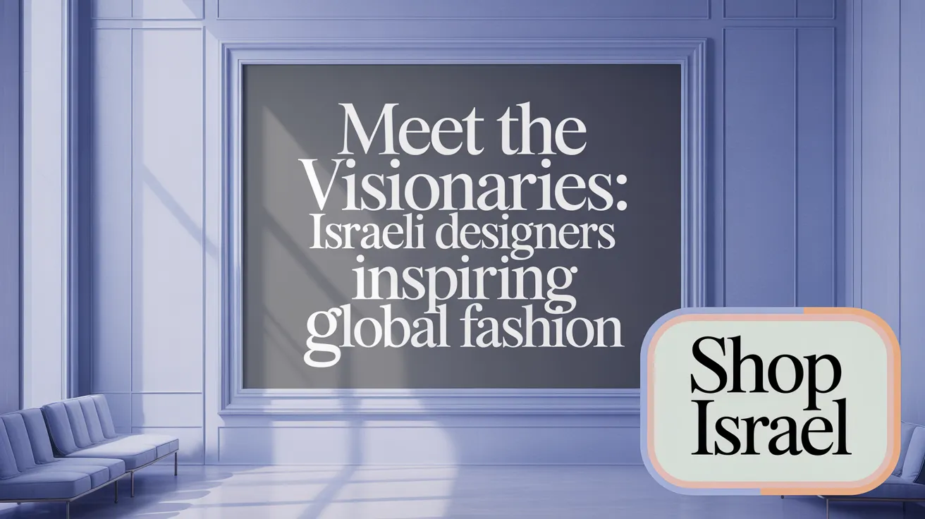 Meet the Visionaries: Israeli Designers Inspiring Global Fashion