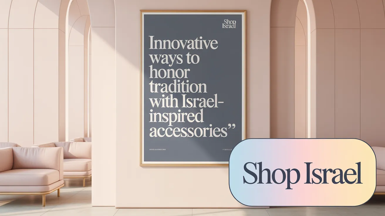 Innovative Ways to Honor Tradition with Israel-Inspired Accessories