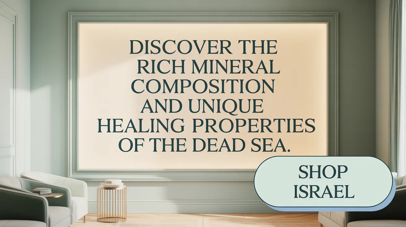 Discover the Rich Mineral Composition and Unique Healing Properties of the Dead Sea