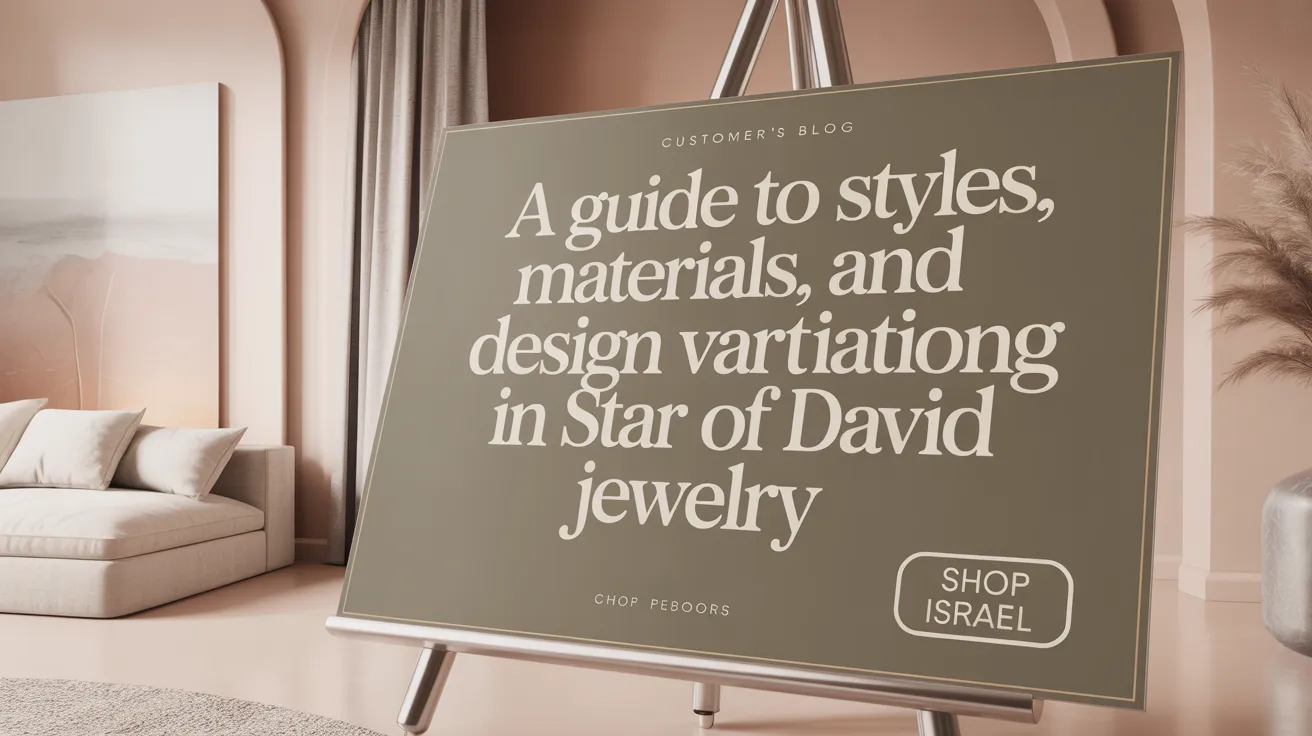 A Guide to Styles, Materials, and Design Variations in Star of David Jewelry