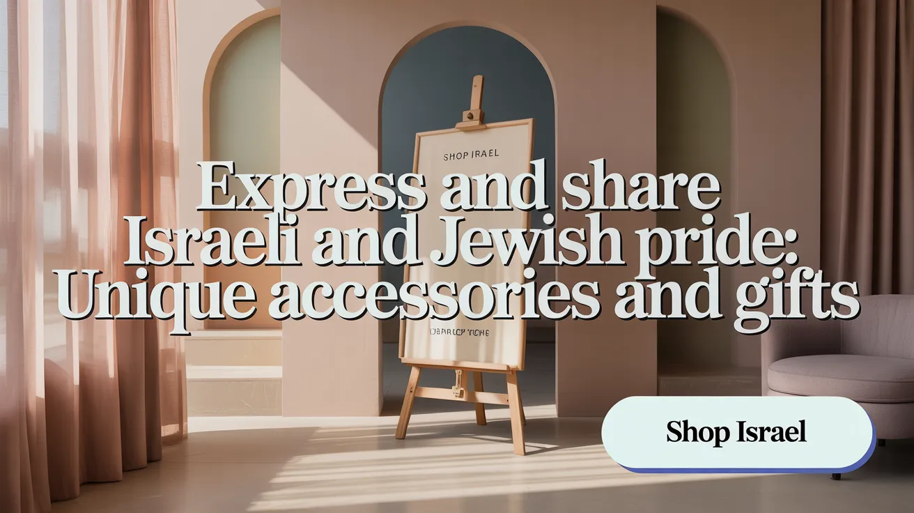 Express and Share Israeli and Jewish Pride: Unique Accessories and Gifts
