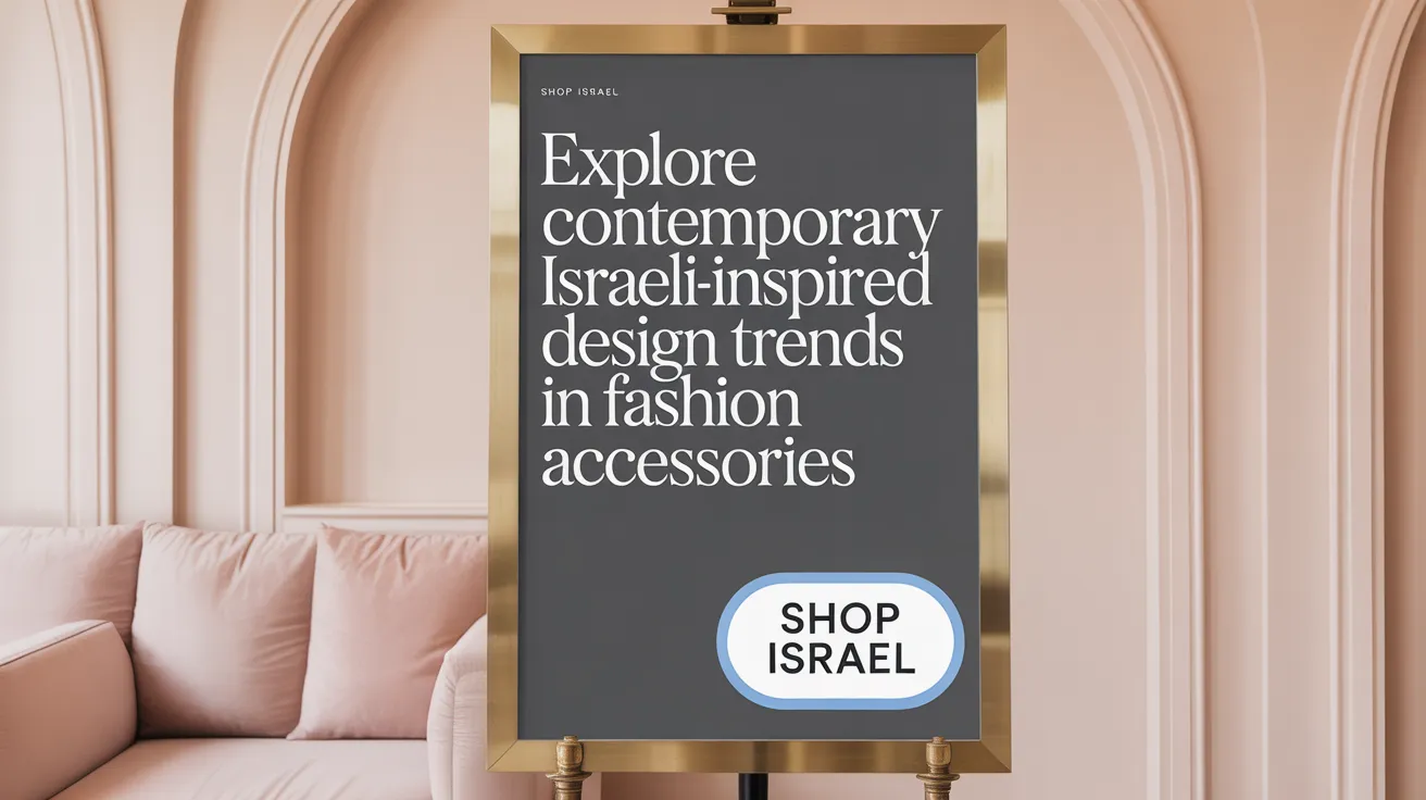 Explore Contemporary Israeli-Inspired Design Trends in Fashion Accessories