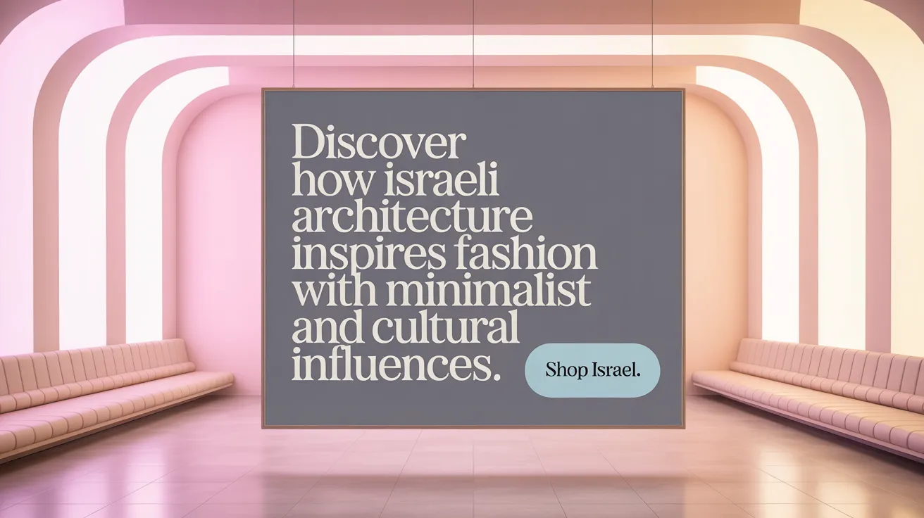 Discover how Israeli architecture inspires fashion with minimalist and cultural influences.
