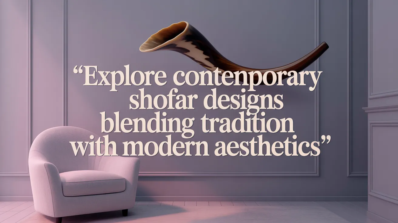 Explore contemporary Shofar designs blending tradition with modern aesthetics