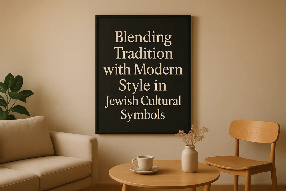 Blending Tradition with Modern Style in Jewish Cultural Symbols