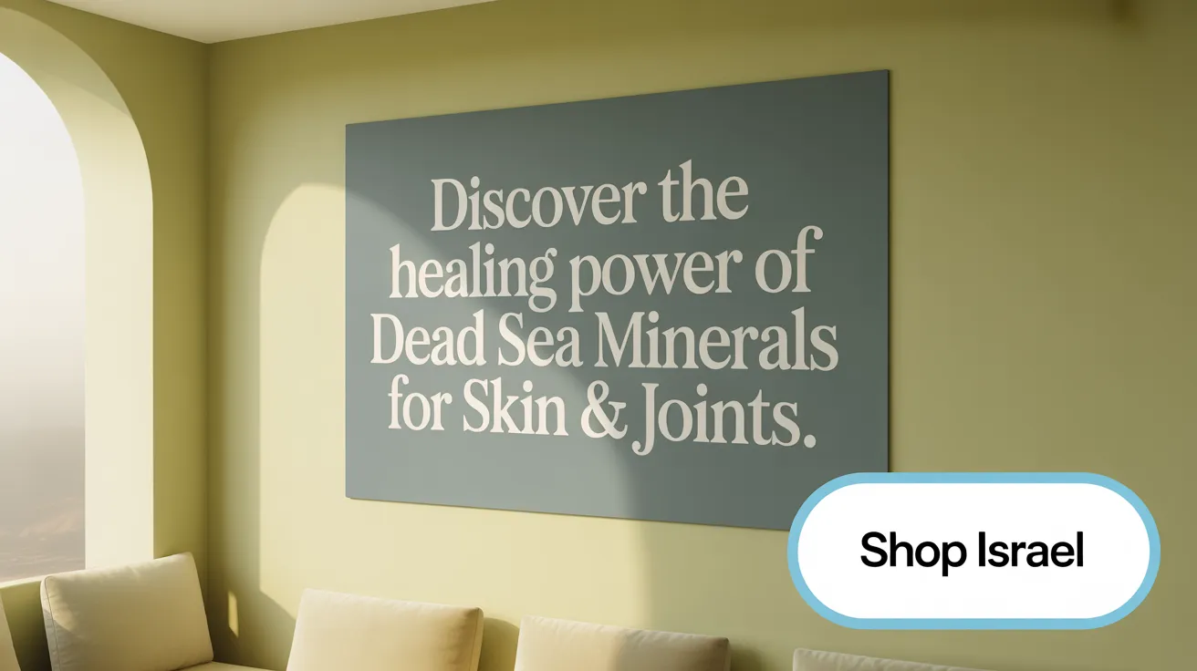 Discover the Healing Power of Dead Sea Minerals for Skin &amp; Joints