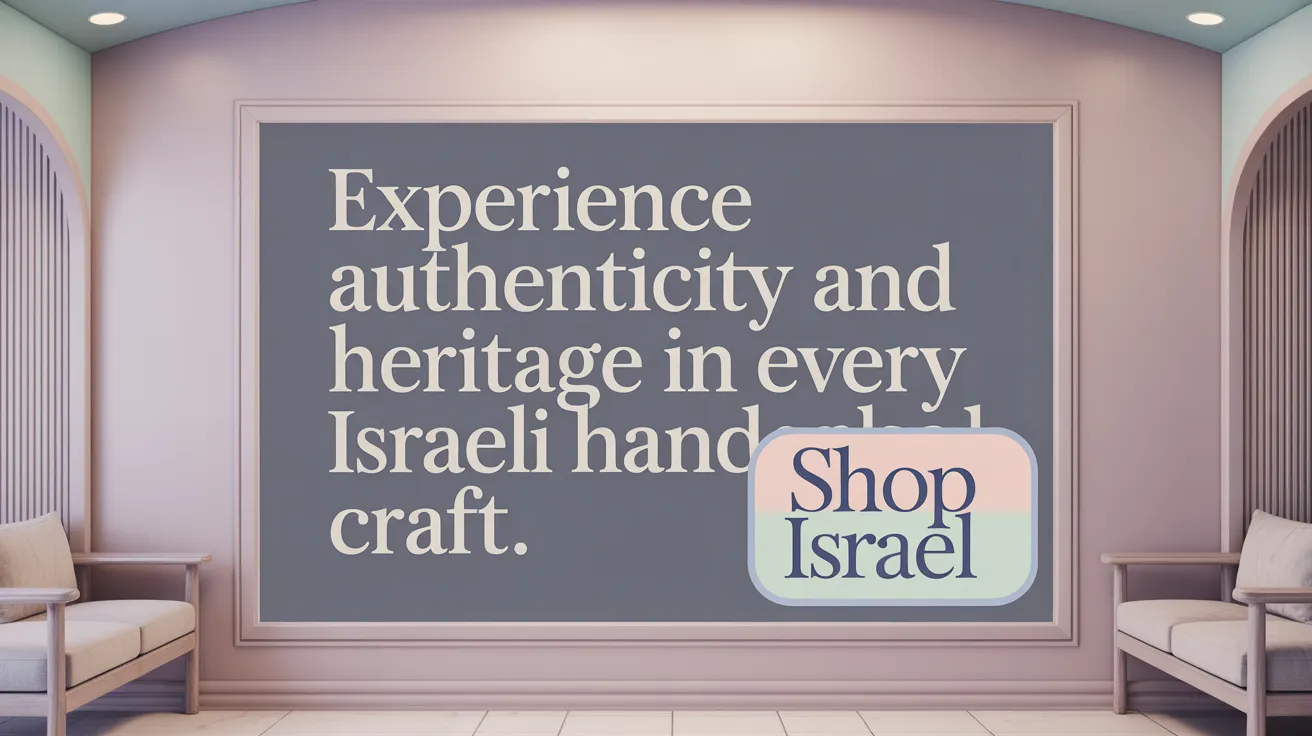 Experience Authenticity and Heritage in Every Israeli Handmade Craft