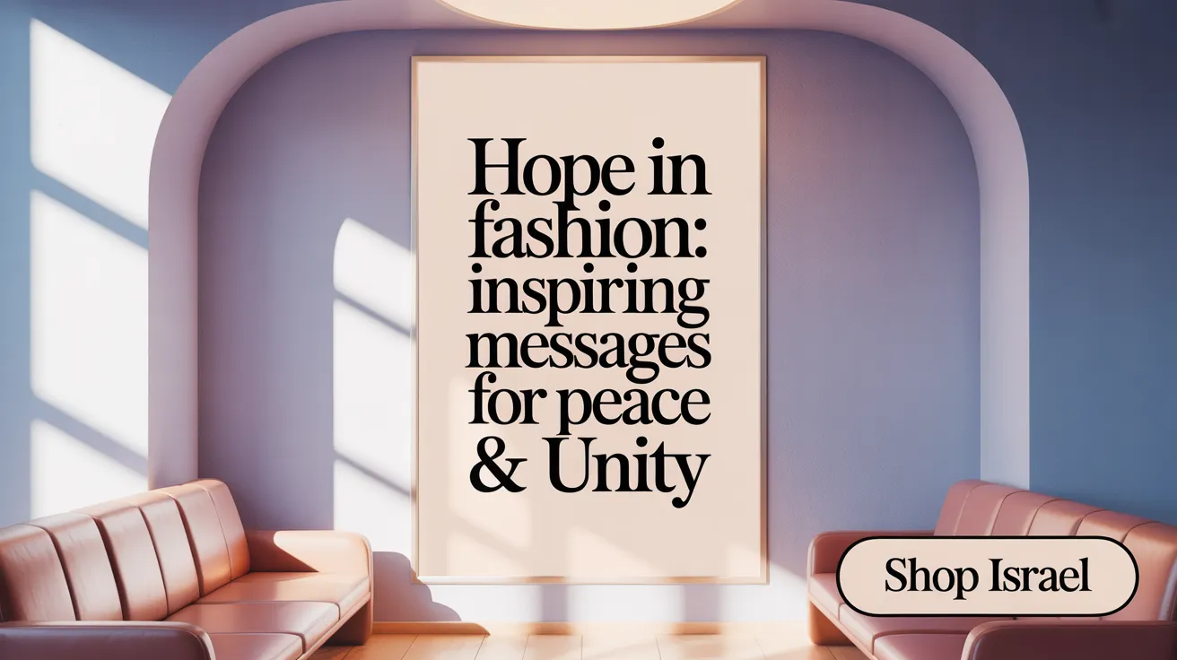 Hope in Fashion: Inspiring Messages for Peace &amp; Unity