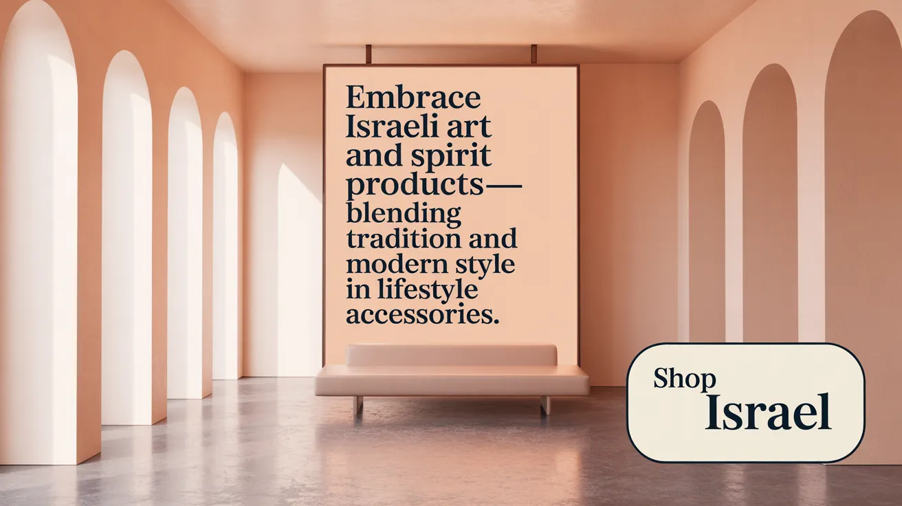 Embrace Israeli art and spirit products—blending tradition and modern style in lifestyle accessories.