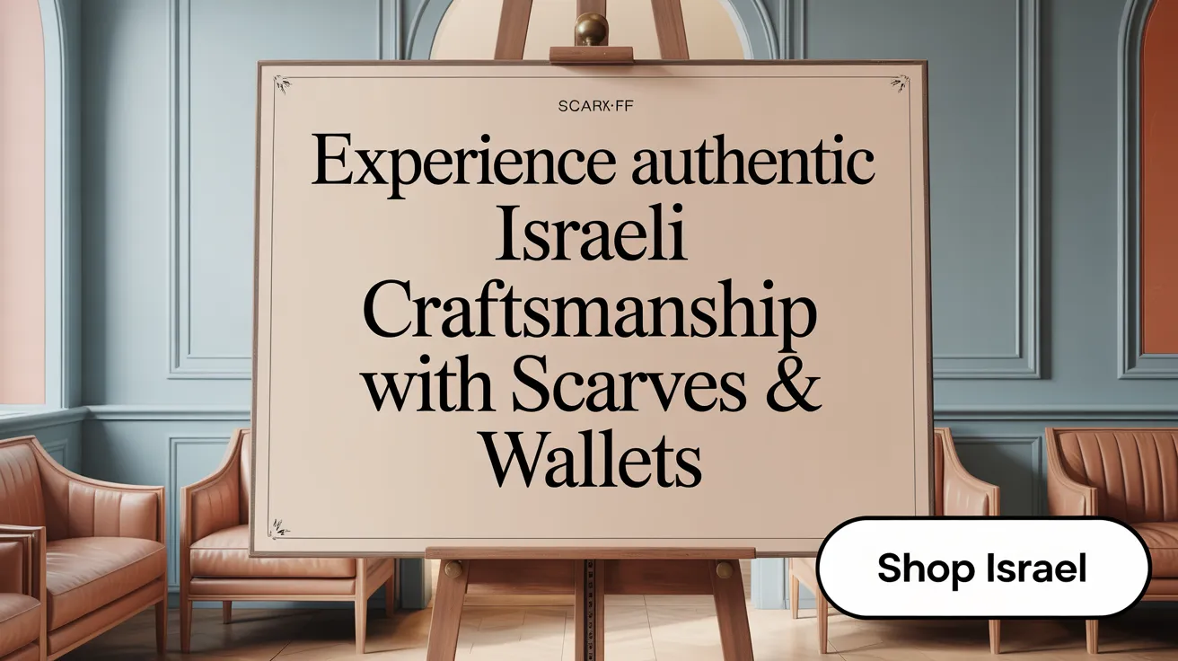 Experience Authentic Israeli Craftsmanship with Scarves &amp; Wallets