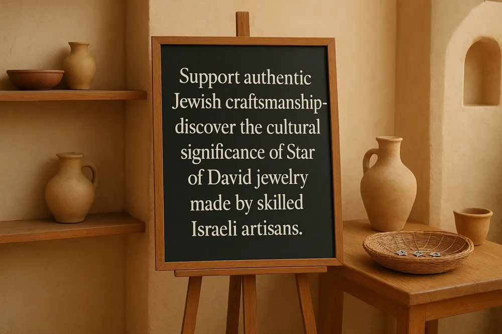 Support authentic Jewish craftsmanship—discover the cultural significance of Star of David jewelry made by skilled Israeli artisans.