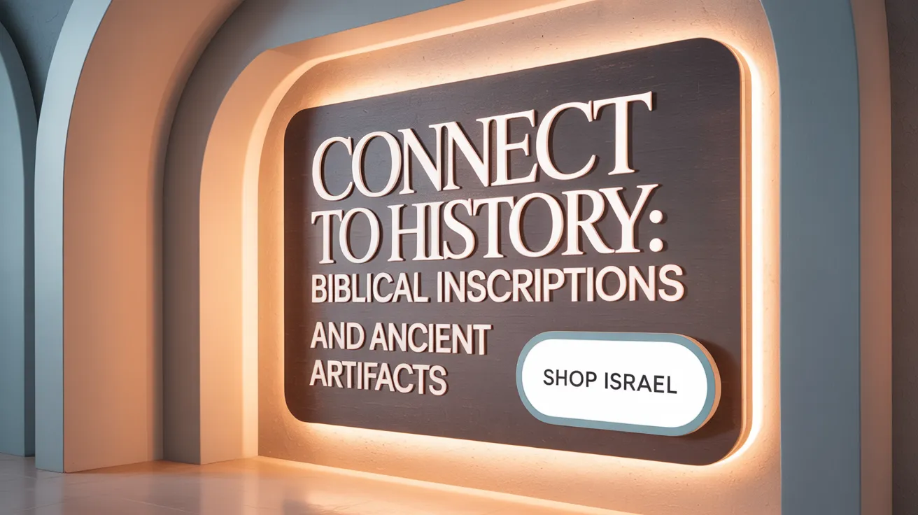 Connect to History: Biblical Inscriptions and Ancient Artifacts