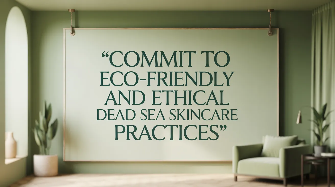 Commit to Eco-Friendly and Ethical Dead Sea Skincare Practices