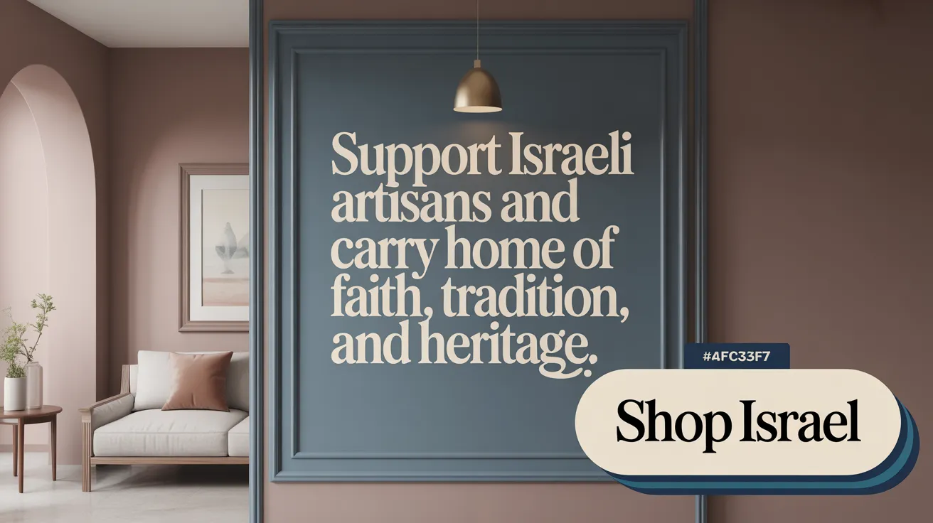 Support Israeli artisans and carry home a story of faith, tradition, and heritage