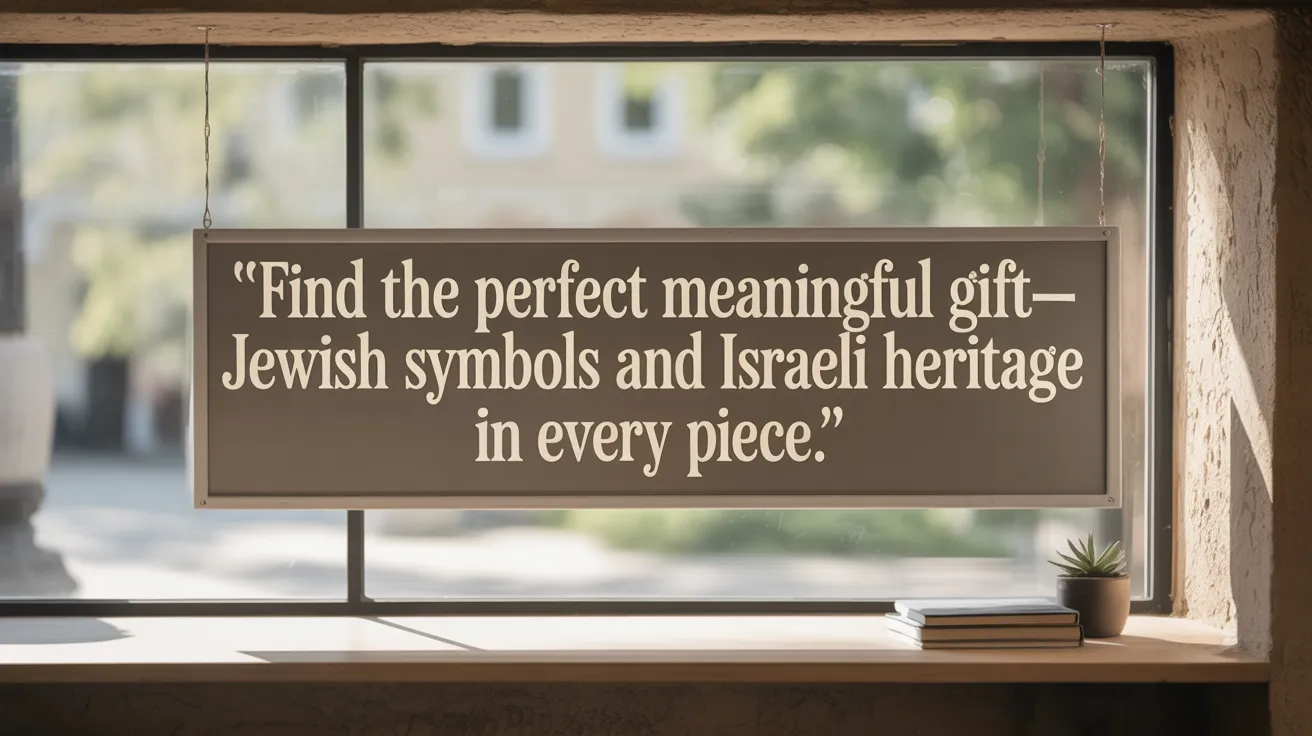 Find the perfect meaningful gift—Jewish symbols and Israeli heritage in every piece.