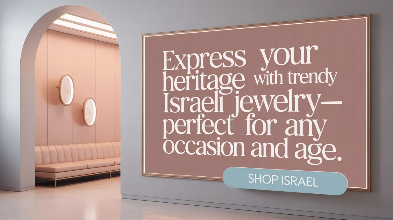Express your heritage with trendy Israeli jewelry—perfect for any occasion and age.