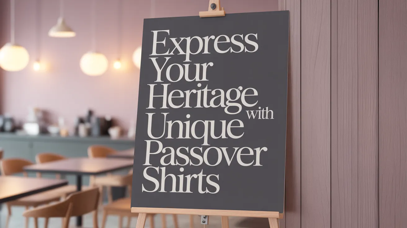 Express Your Heritage with Unique Passover Shirts