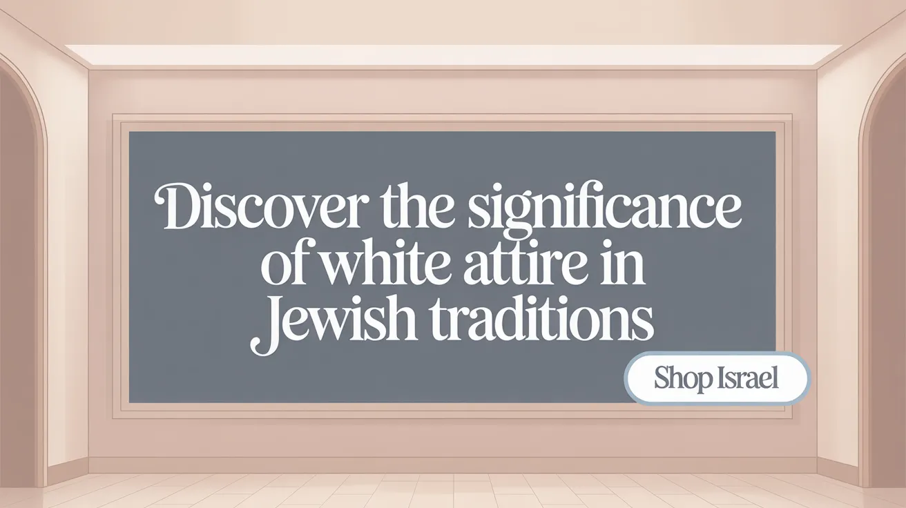 Discover the Significance of White Attire in Jewish Traditions