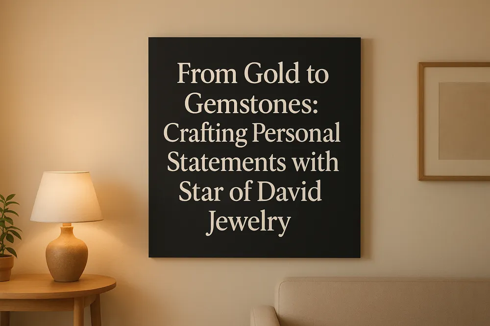 From Gold to Gemstones: Crafting Personal Statements with Star of David Jewelry
