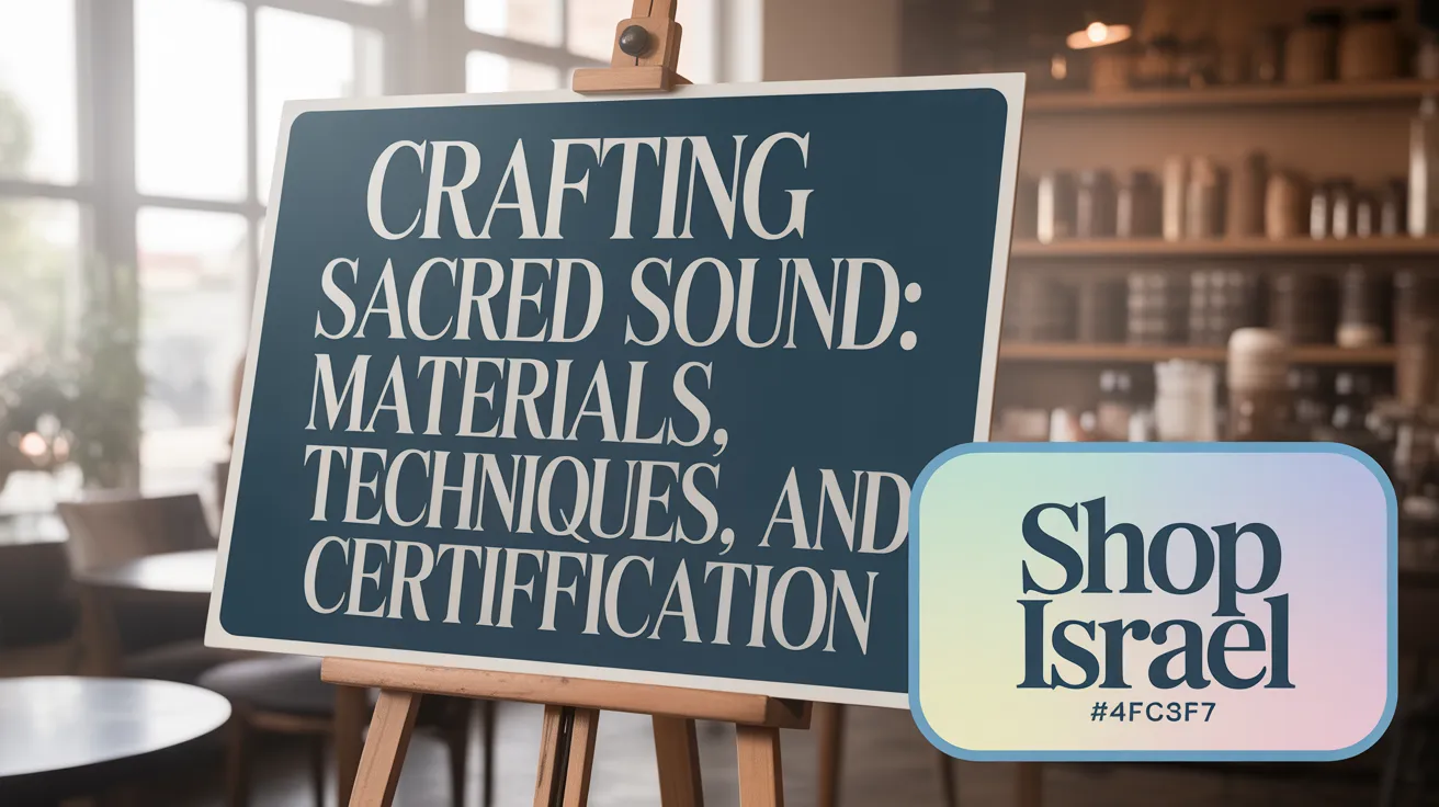Crafting Sacred Sound: Materials, Techniques, and Certification