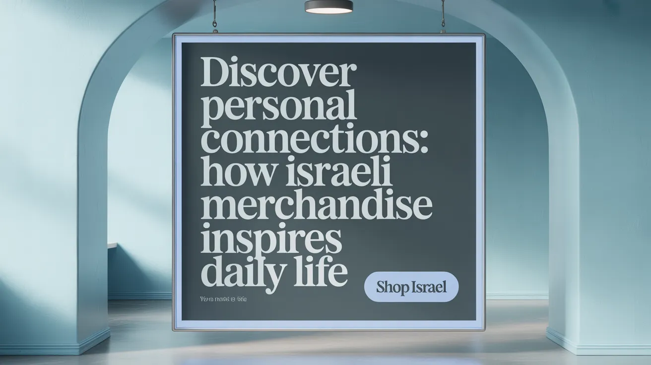 Discover Personal Connections: How Israeli Merchandise Inspires Daily Life
