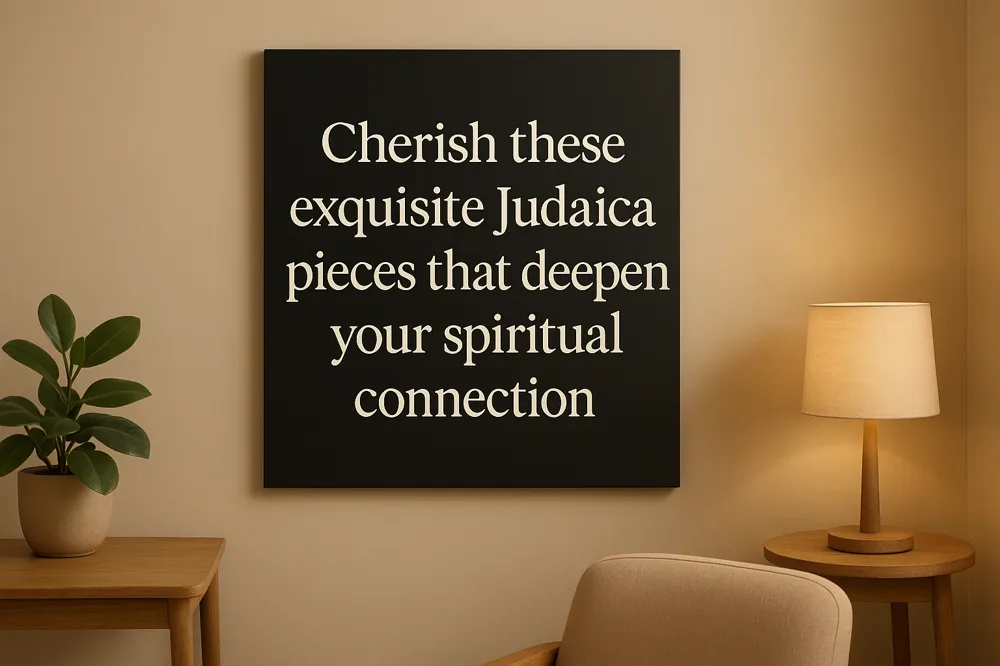 Cherish these exquisite Judaica pieces that deepen your spiritual connection