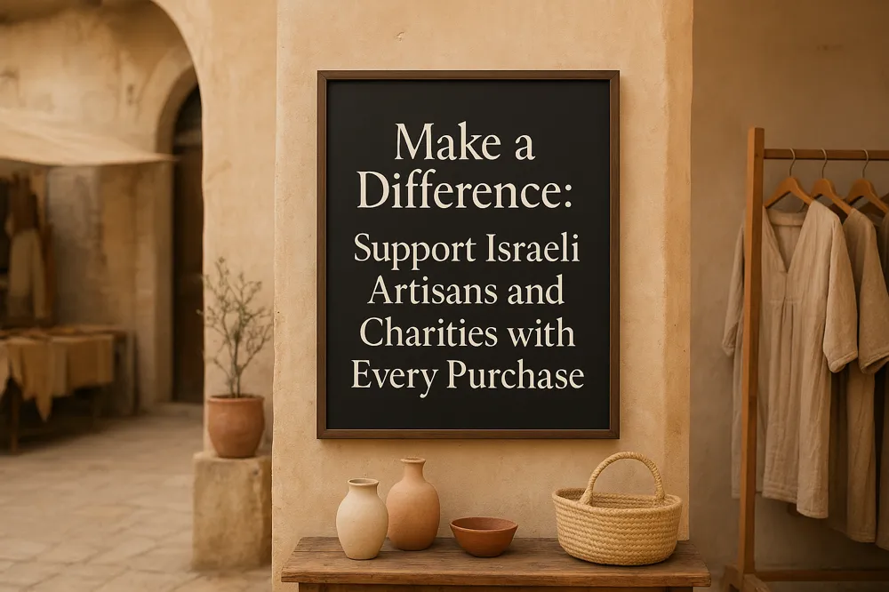 Make a Difference: Support Israeli Artisans and Charities with Every Purchase