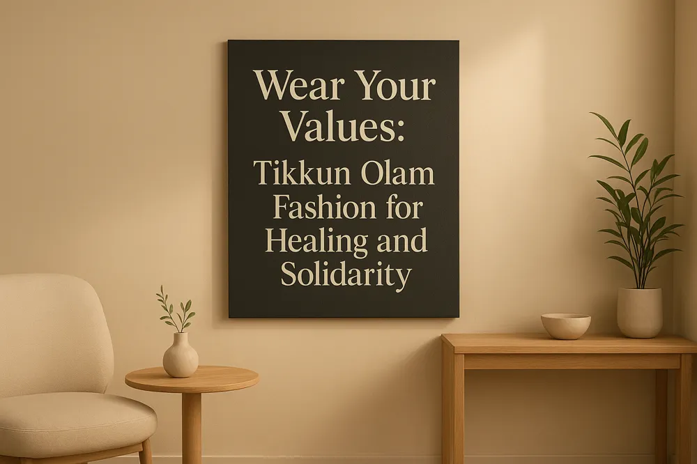 Wear Your Values: Tikkun Olam Fashion for Healing and Solidarity