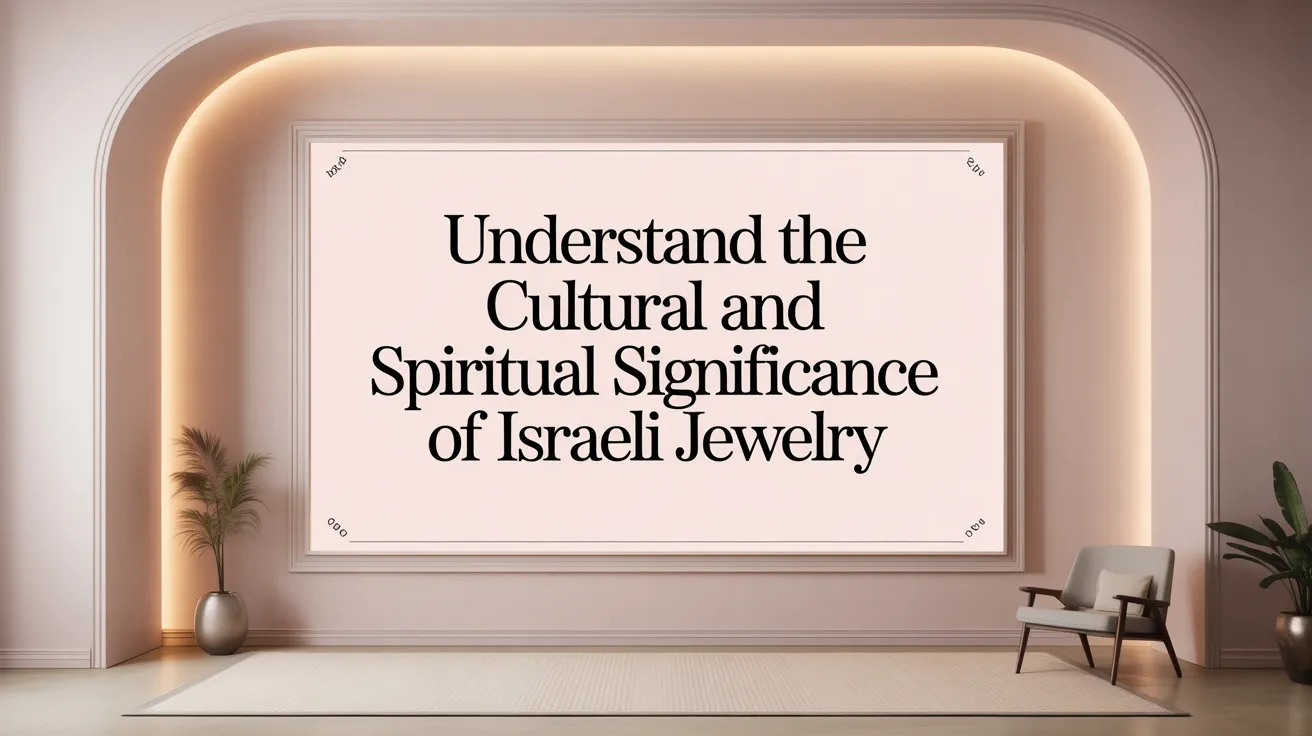 Understand the Cultural and Spiritual Significance of Israeli Jewelry